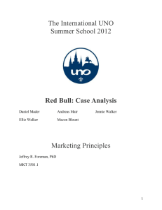 Red Bull Case Analysis - My Study Abroad