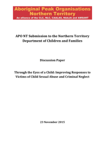 APO NT Submission to DCF – Through the eyes of a child – FINAL