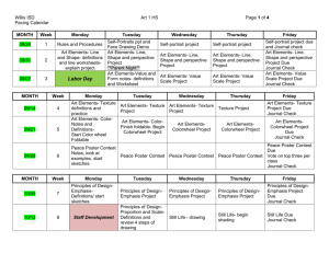 ART 1 HS Pacing Calendar 2015