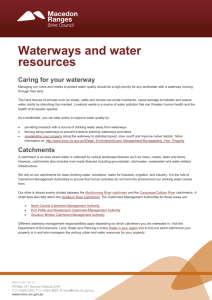 Waterways and water resources - Macedon Ranges Shire Council