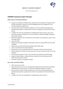 EGB06007 Equipment Support Manager