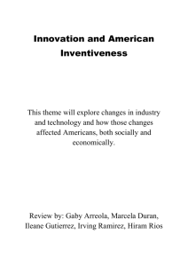 5th Period - American Innovation and Inventiveness