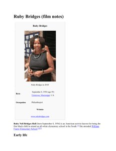 Ruby Bridges Film Notes updated
