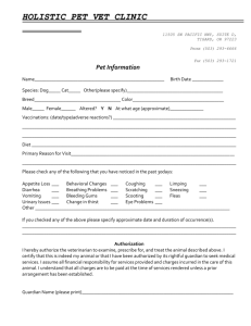 Fax (503) 293-1721 - Holistic Pet Vet Clinic