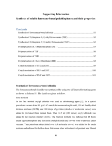 Synthesis of ferrocenecarbonyl chloride