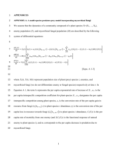 APPENDICES APPENDIX A: A multi-species predator