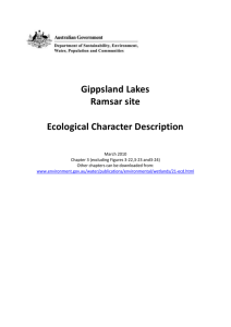Gippsland Lakes Ramsar site Ecological Character Description