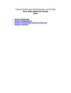 Word Document - Penn State Behrend