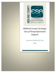 Paraprofessional Support - Midland County Educational Service