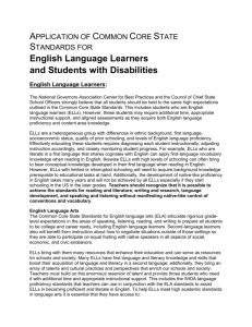 Helping English Language Learners and