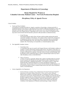 NewYork-Presbyterian Hospital Disciplinary Policy & Appeals Process