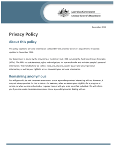 Privacy Policy - Attorney