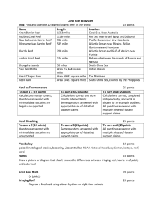 Coral Reef Ecosystem Student Guide