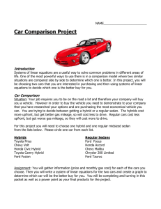 Car Comparison Project – Grading Criteria