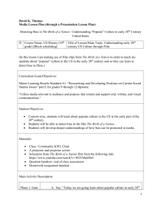 Standard 5, Artifact 2, Media Lesson Plan