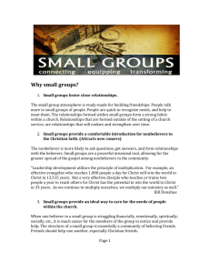 Small Group Manual