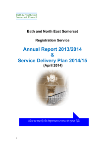 Registration Service Annual Report 2013 - 2014