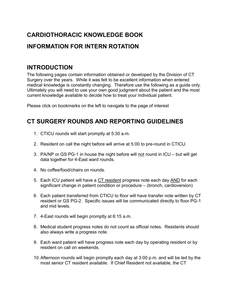 Information for Interns Throughout Icu Daily Progress Note Template