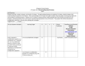 4th Math Unit 3 - Livingston County School District