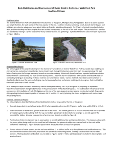 Bank Stabilization and Improvement of Huron Creek in the Kestner