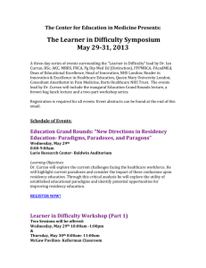Learner in Difficulty Workshop (Part 1)