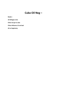 Cuba Oil NEG - GMP