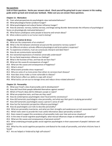 Key questions Look at these questions. Recite your answers aloud