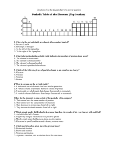 Directions: Use the diagram below to answer question. 1. Where in