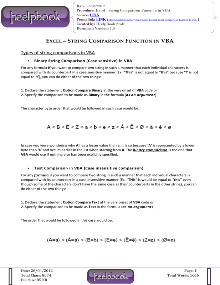 excel-string-comparison-function-in-vba-heelpbook