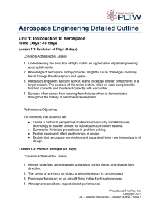 Aerospace Engineering Detailed Outline
