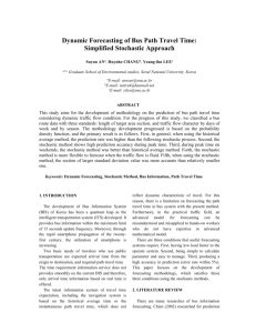 Dynamic Forecasting of Bus Path Travel Time