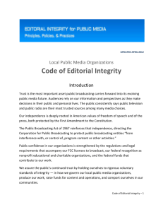 entire document (word) - Editorial Integrity for Public Media