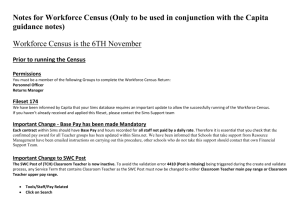 Notes for Workforce Census