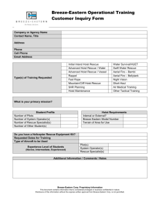 Breeze-Eastern Operational Training Customer Inquiry Form