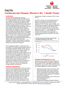 Women`s No. 1 Health Threat - American Heart Association