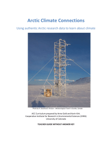 Arctic Climate Curriculum Overview
