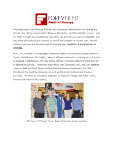 Meet the Forever Fit Physical Therapy Team