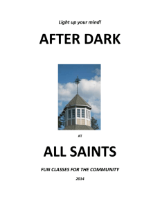 Light up your mind! - All Saints Episcopal Church