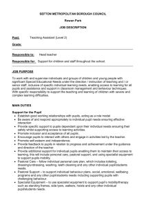 Rowan Park Job description (new amended) July 2013 amended