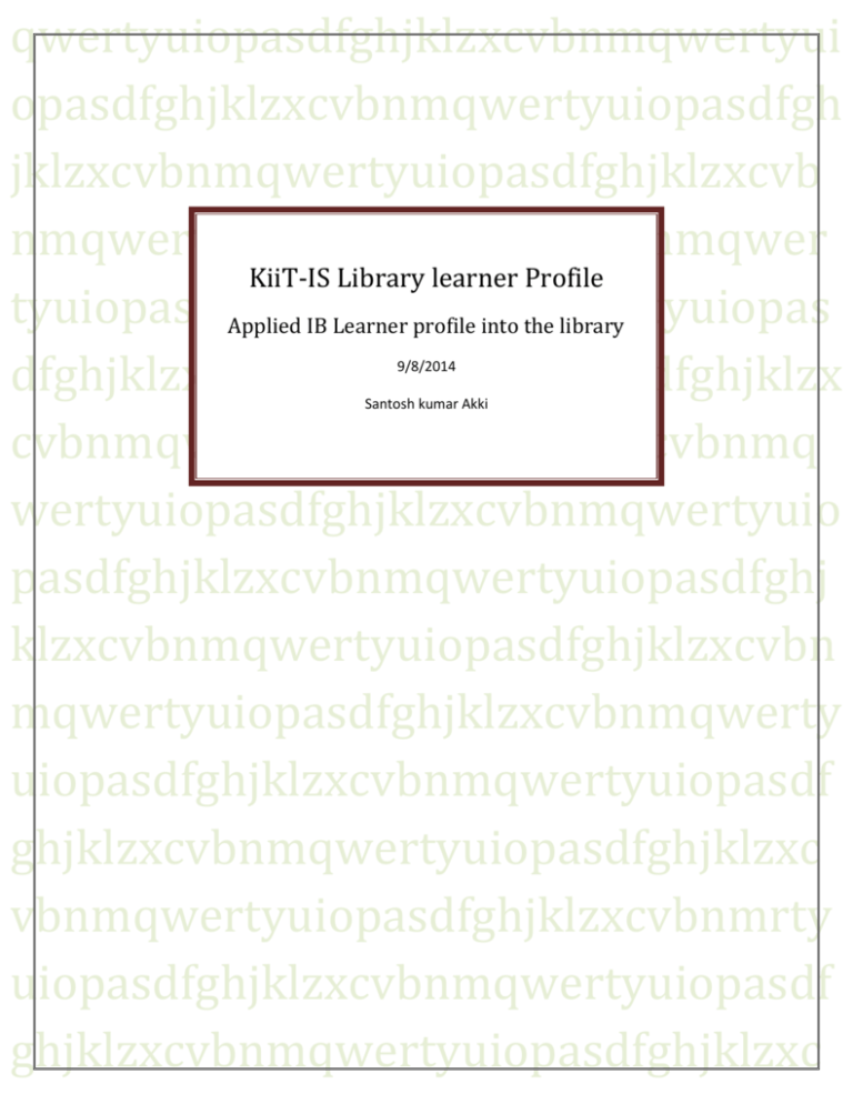 KiiTIS Library learner Profile