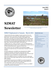 NZMAT newsletter: June 2015, Issue 6