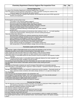 Lab Safety Checklist