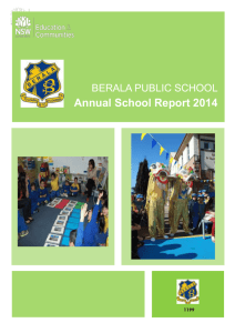 About this report - Berala Public School