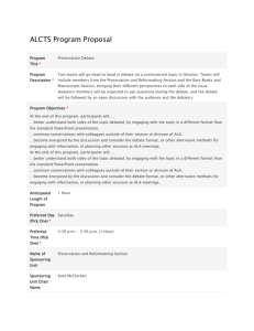 ALCTS Program Proposal