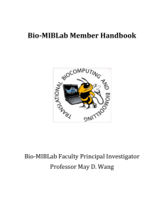 Lab Handbook (v21, 8/2015) - Bio-MIBLab