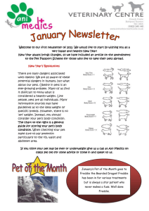 January Newsletter Welcome to our first newsletter of 2012. We