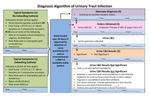 Diagnosis Algorithm of Urinary Tract Infection