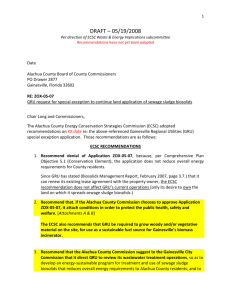 BOCC transmittal letter- GRU special exception