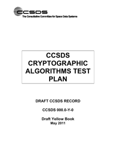 Algorithm Yellow Book v.01 - The CCSDS Collaborative Work