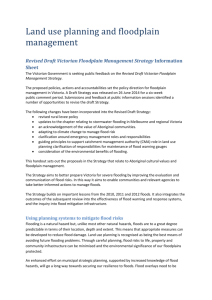 Land use planning and floodplain management